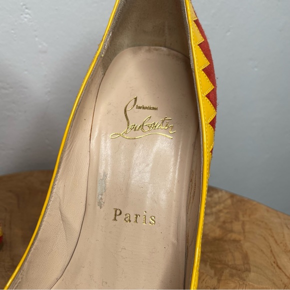 Christian Louboutin peep toe heels 38 - Picture 3 of 16